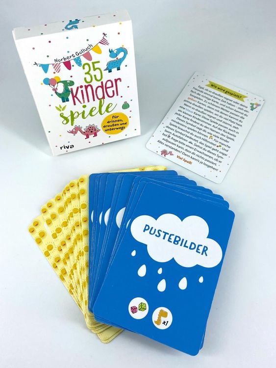 Produktbild: 35 Kinderspiele f&uuml;r drinnen, drau&szlig;en und unterwegs