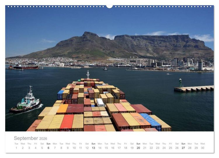 Produktbild: Fascination of Shipping On board around the world (High Quality Premium Wall Calendar 2026 DIN A2 landscape),CALVENDO 12 Month Wall Calendar