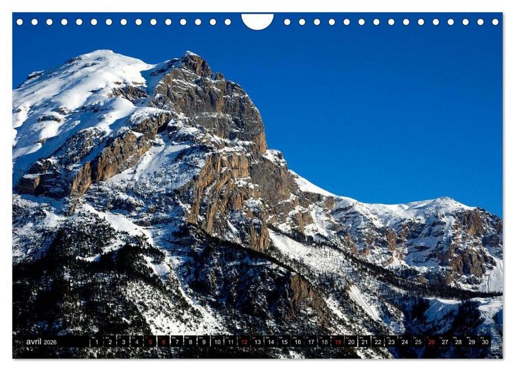 Produktbild: Neige sur les Hautes Alpes (Calendrier mural 2026 DIN A4 vertical), CALVENDO calendrier mensuel