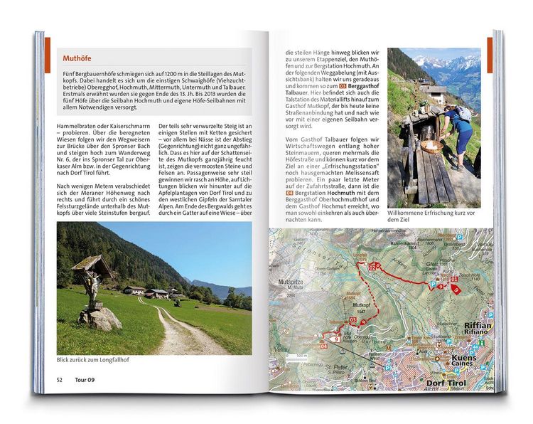 Produktbild: KOMPASS Wanderf&uuml;hrer Texelgruppe mit Meraner H&ouml;henweg, 56 Touren mit Extra-Tourenkarte