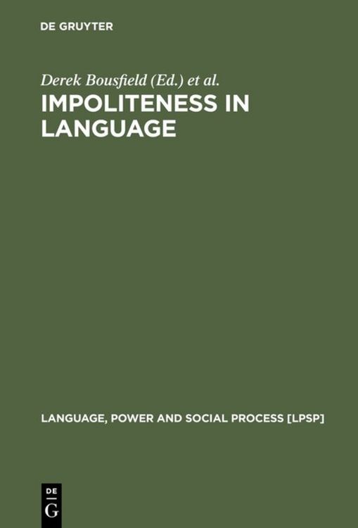 Produktbild: Impoliteness in Language