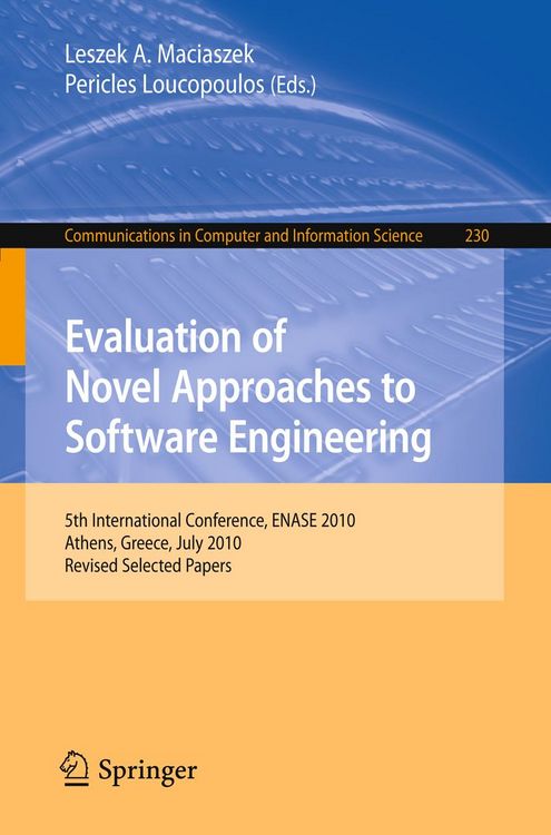 Produktbild: Evaluation of Novel Approaches to Software Engineering