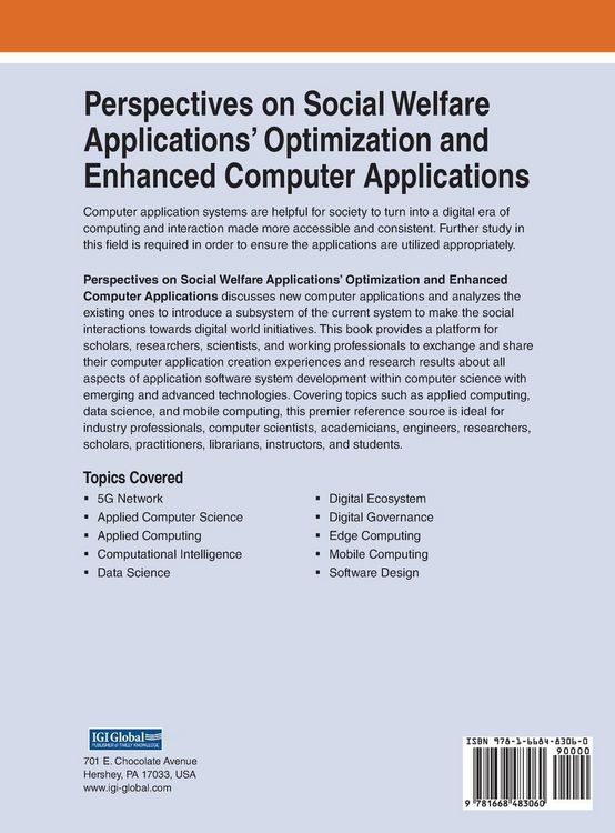 Produktbild: Perspectives on Social Welfare Applications' Optimization and Enhanced Computer Applications