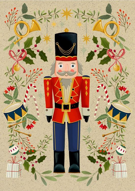 Produktbild: A5-Graspapier-Adventskalender &ndash; Weihnachtszauber