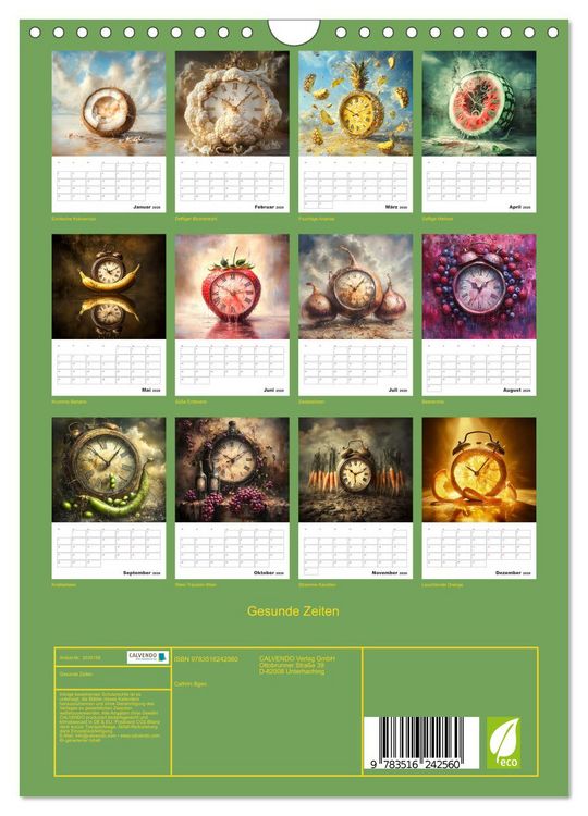 Produktbild: Gesunde Zeiten (Wandkalender 2026 DIN A4 hoch), CALVENDO Monatskalender