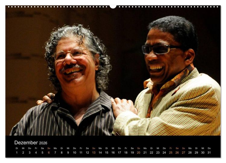 Produktbild: Jazz Pianisten 2026 (Wandkalender 2026 DIN A2 quer), CALVENDO Monatskalender
