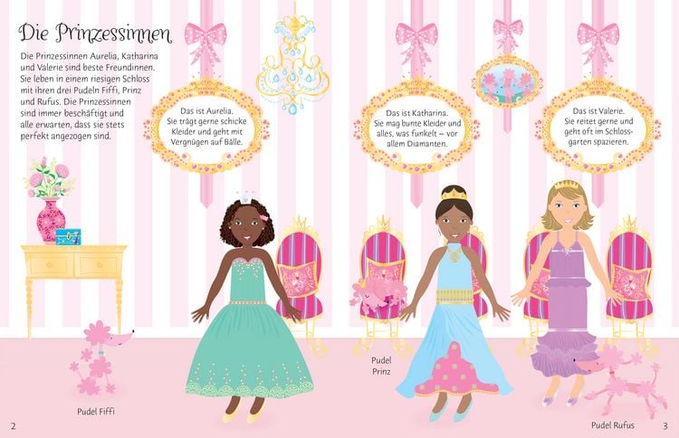 Produktbild: Meine glitzernden Anziehpuppen-Stickerb&uuml;cher mini: Im Ballett, Feen, Freundinnen und Prinzessinnen