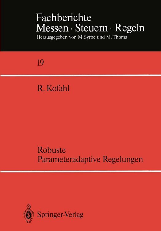 Produktbild: Robuste Parameteradaptive Regelungen