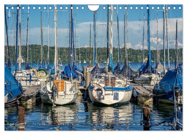 Produktbild: F&uuml;nf-Seen-Land (Wandkalender 2026 DIN A4 quer), CALVENDO Monatskalender