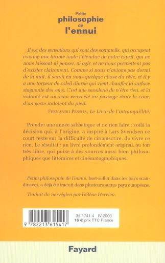 Produktbild: Petite Philosophie de l'Ennui