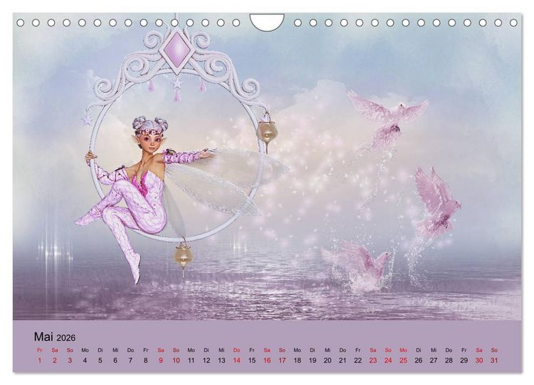 Produktbild: Elfenlichter, die Reise geht weiter (Wandkalender 2026 DIN A4 quer), CALVENDO Monatskalender