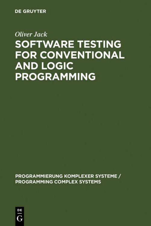 Produktbild: Software Testing for Conventional and Logic Programming