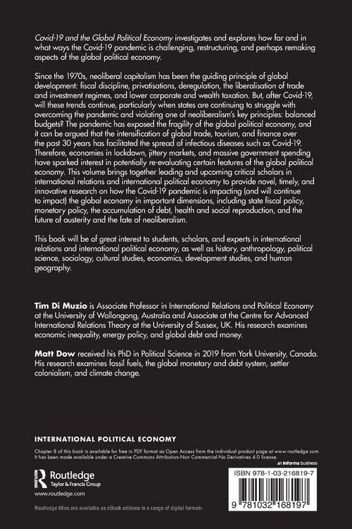 Produktbild: Covid-19 and the Global Political Economy