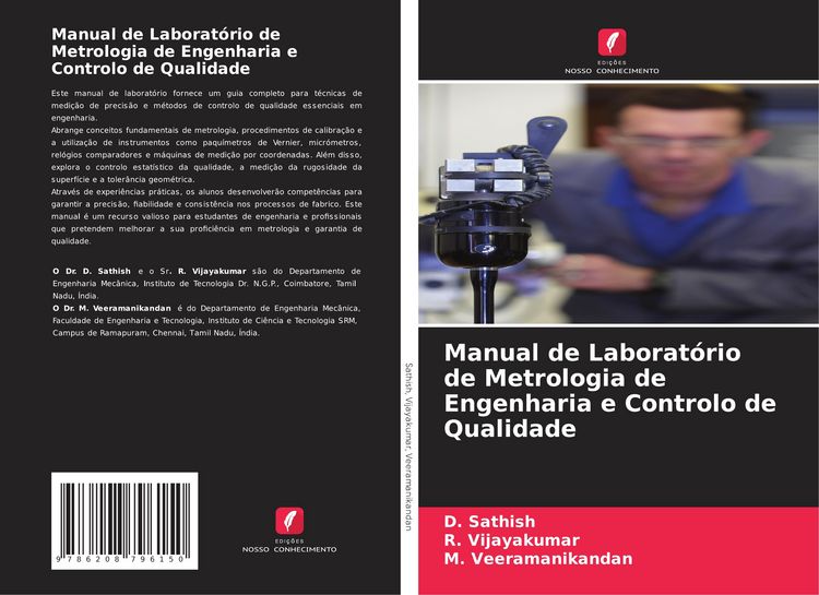 Produktbild: Manual de Laborat&oacute;rio de Metrologia de Engenharia e Controlo de Qualidade