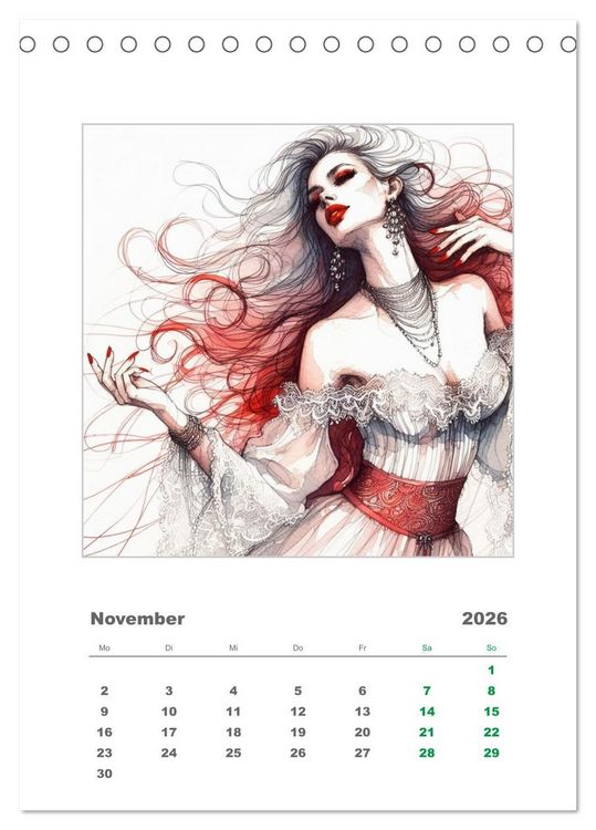 Produktbild: Im Rhythmus der Leidenschaft (Tischkalender 2026 DIN A5 hoch), CALVENDO Monatskalender