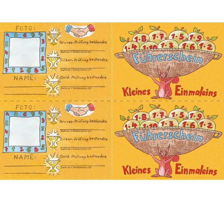 Produktbild: Kleines Einmaleins - Klassensatz F&uuml;hrerscheine