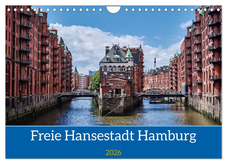 Produktbild: Freie Hansestadt Hamburg (Wandkalender 2026 DIN A4 quer), CALVENDO Monatskalender