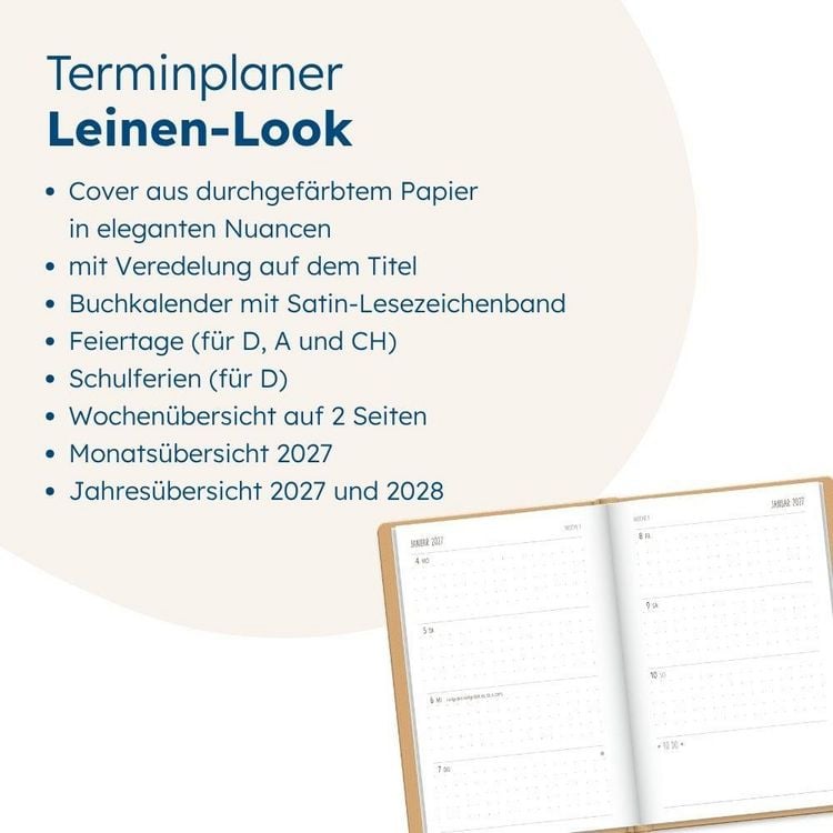 Produktbild: Terminplaner NatureArt 2027 Mond