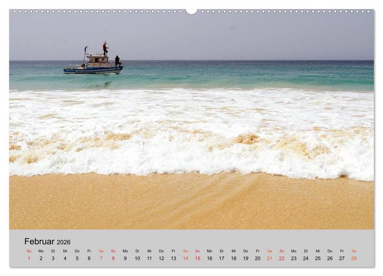 Produktbild: Boa Vista - Perle der Kapverden (hochwertiger Premium Wandkalender 2026 DIN A2 quer), Kunstdruck in Hochglanz