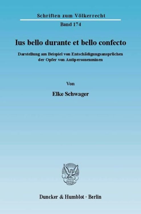 Produktbild: Ius bello durante et bello confecto.