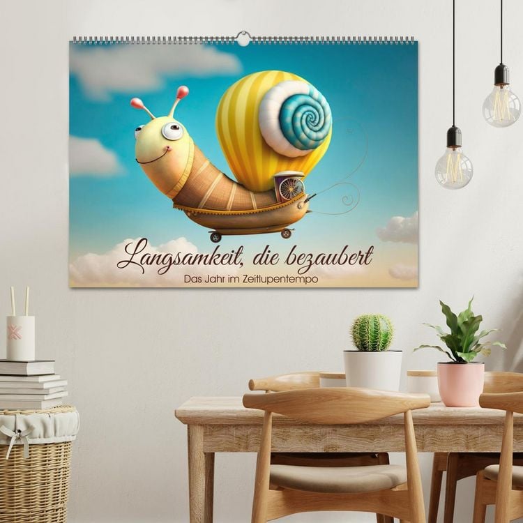 Produktbild: Langsamkeit, die bezaubert. Das Jahr im Zeitlupentempo. (Wandkalender 2026 DIN A2 quer), CALVENDO Monatskalender