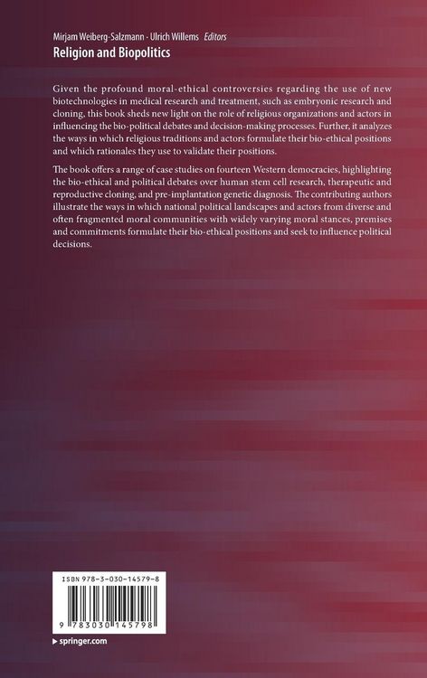 Produktbild: Religion and Biopolitics