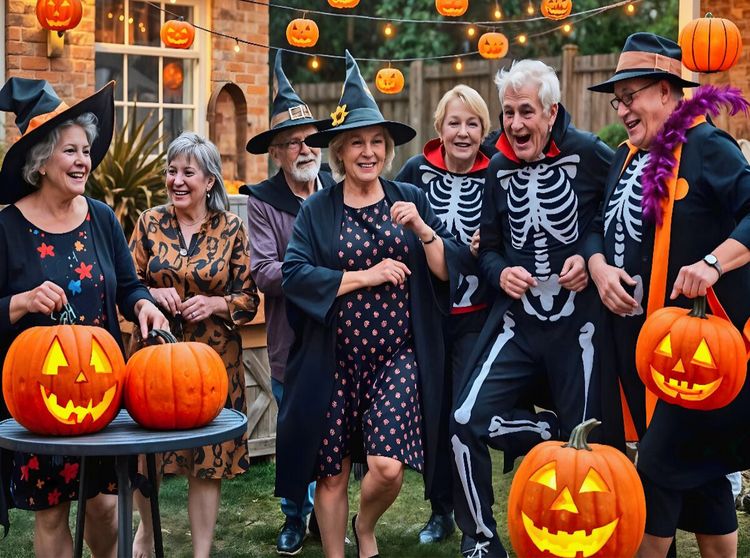 Produktbild: CALVENDO Puzzle Senioren feiern Halloween | 2000 Teile Lege-Gr&ouml;&szlig;e 90x67cm Foto-Puzzle f&uuml;r gl&uuml;ckliche Stunden