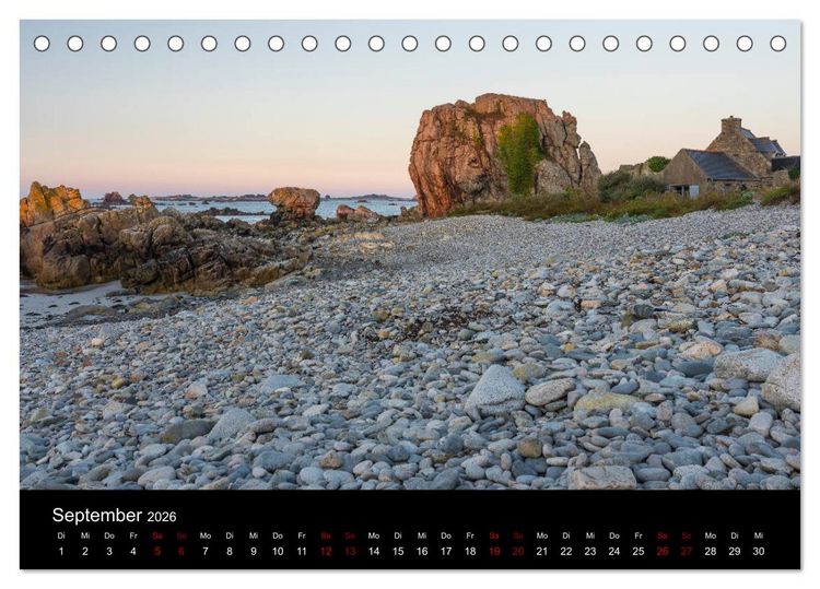 Produktbild: Sehnsucht Bretagne (Tischkalender 2026 DIN A5 quer), CALVENDO Monatskalender