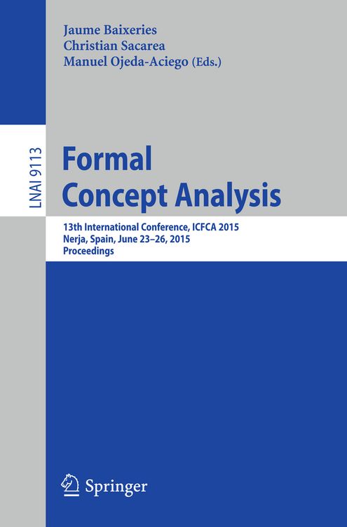 Produktbild: Formal Concept Analysis