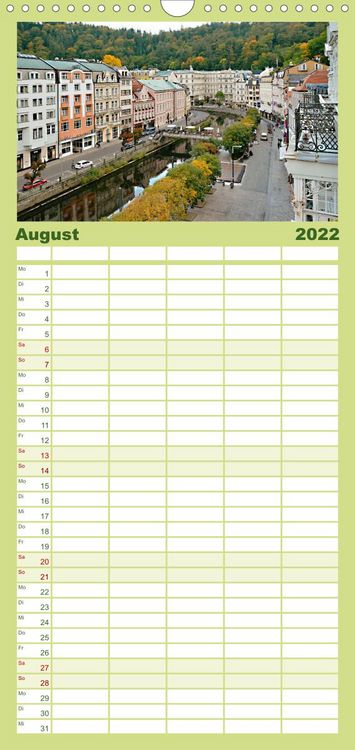 Produktbild: Familienplaner Kurort Karlsbad (Wandkalender 2022 , 21 cm x 45 cm, hoch)