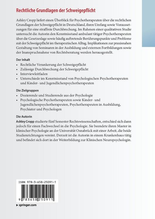 Produktbild: Rechtliche Grundlagen der Schweigepflicht