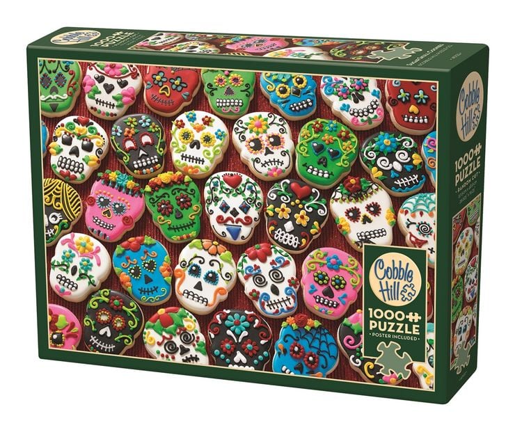 Produktbild: COBBLE HILL PUZZLES - Totenkopf Pl&auml;tzchen 1000 Teile