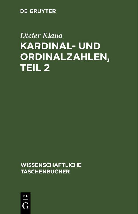 Produktbild: Kardinal- und Ordinalzahlen, Teil 2