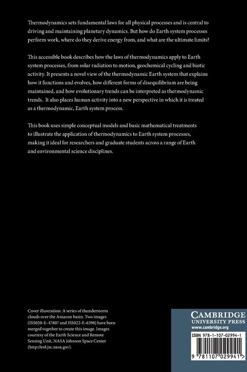 Produktbild: Thermodynamic Foundations of the Earth System