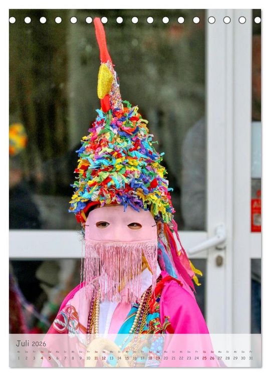 Produktbild: Karneval in Galicien (Tischkalender 2026 DIN A5 hoch), CALVENDO Monatskalender