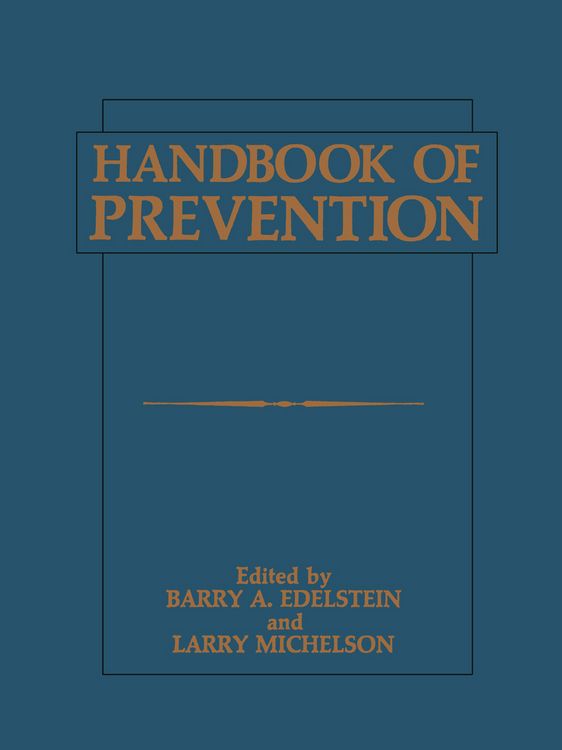 Produktbild: Handbook of Prevention