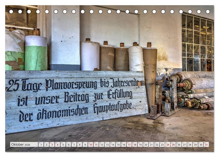 Produktbild: Vergessene Technik - abgeschaltet und stillgelegt (Tischkalender 2026 DIN A5 quer), CALVENDO Monatskalender