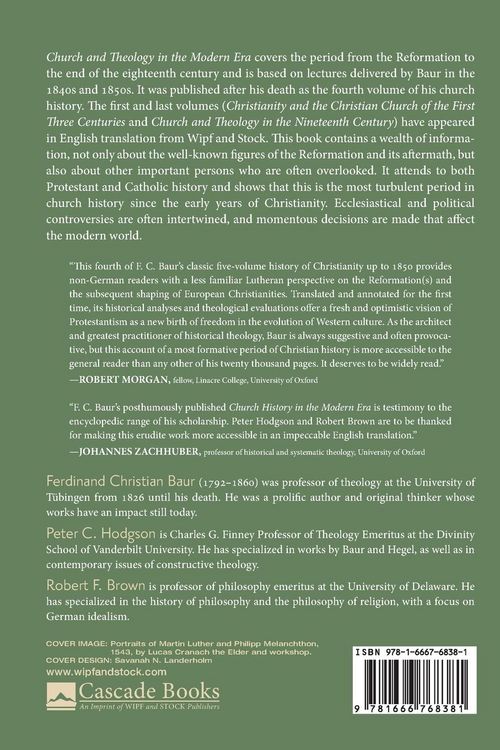 Produktbild: Church and Theology in the Modern Era
