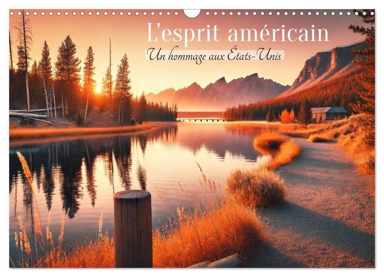 Produktbild: L'esprit am&eacute;ricain - Un hommage aux &Eacute;tats-Unis. (Calendrier mural 2026 DIN A3 vertical), CALVENDO calendrier mensuel