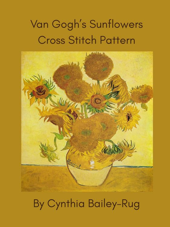 Produktbild: Van Gogh's Sunflowers Cross Stitch Pattern