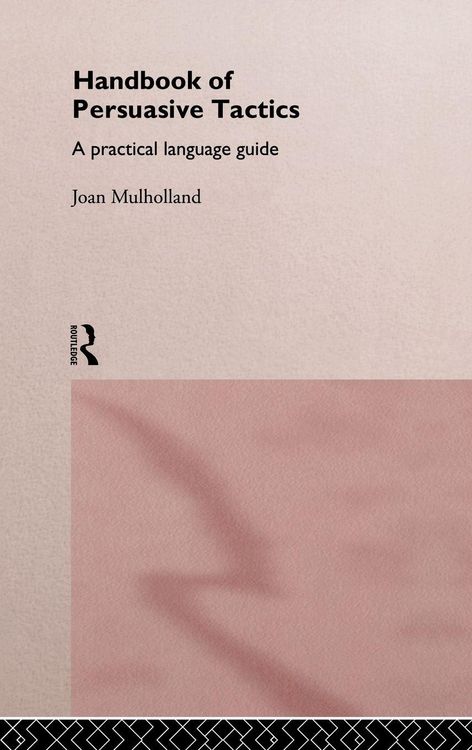Produktbild: A Handbook of Persuasive Tactics