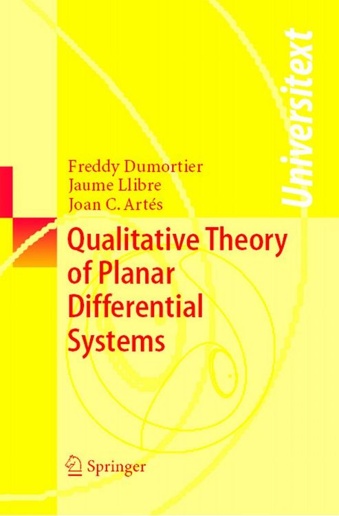 Produktbild: Qualitative Theory of Planar Differential Systems