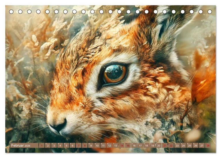Produktbild: Tierische Balance (Tischkalender 2026 DIN A5 quer), CALVENDO Monatskalender