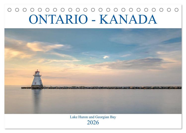 Produktbild: Ontario Kanada, Lake Huron und Georgian Bay (Tischkalender 2026 DIN A5 quer), CALVENDO Monatskalender