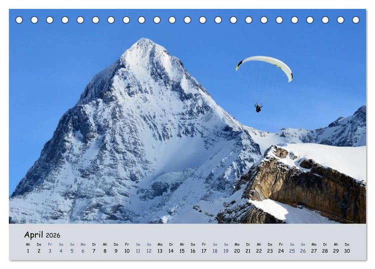 Produktbild: Gipfel Blicke (Tischkalender 2026 DIN A5 quer), CALVENDO Monatskalender