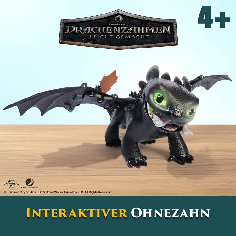 Produktbild: Drachenz&auml;hmen leicht gemacht - Interaktive Drachenfigur Ohnezahn mit LIcht- & Soundeffekten und Trainings- und Spielfunktionen&nbsp;
