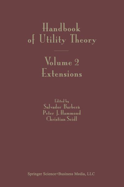 Produktbild: Handbook of Utility Theory