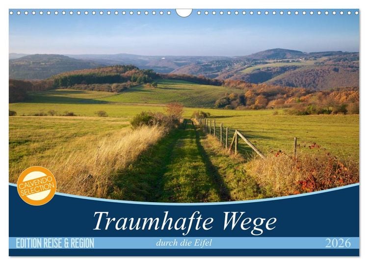 Produktbild: Traumhafte Wege durch die Eifel (Wandkalender 2026 DIN A3 quer), CALVENDO Monatskalender