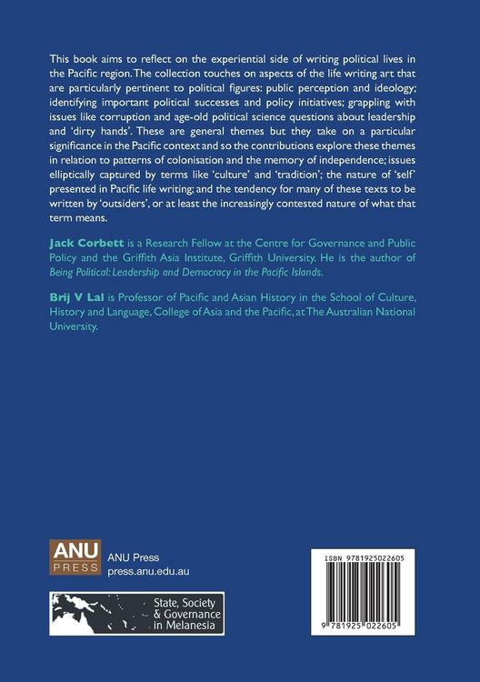 Produktbild: Political Life Writing in the Pacific: Reflections on Practice