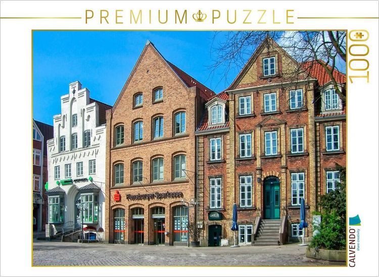 Produktbild: CALVENDO Puzzle Flensburg, S&uuml;dermarkt | 1000 Teile Lege-Gr&ouml;&szlig;e 64x48cm Foto-Puzzle f&uuml;r gl&uuml;ckliche Stunden